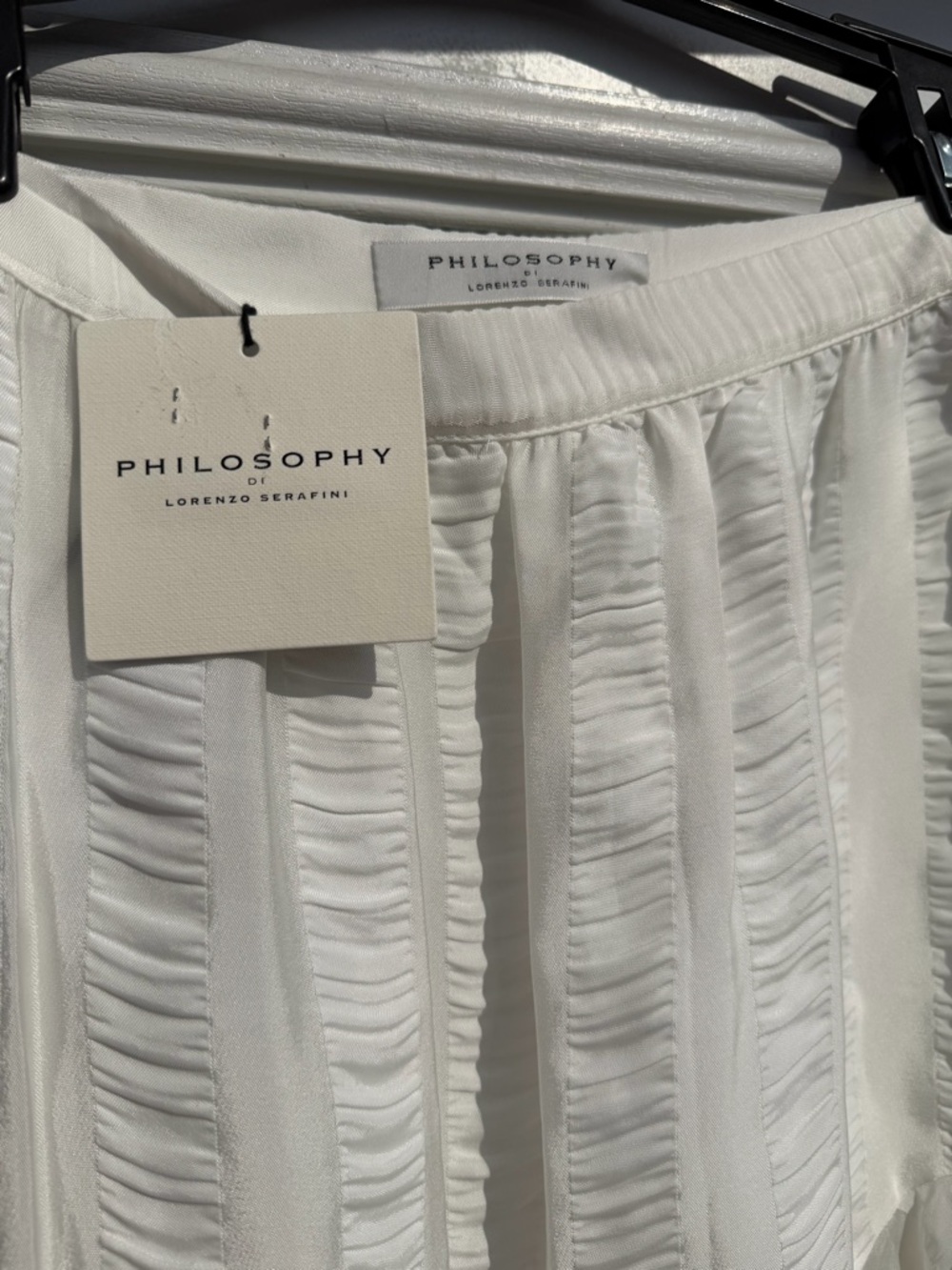 Philosophy di Lorenzo Serafini Runway Asymmetrical Lace-Trim Ruffle Skirt - Picture 2 of 6